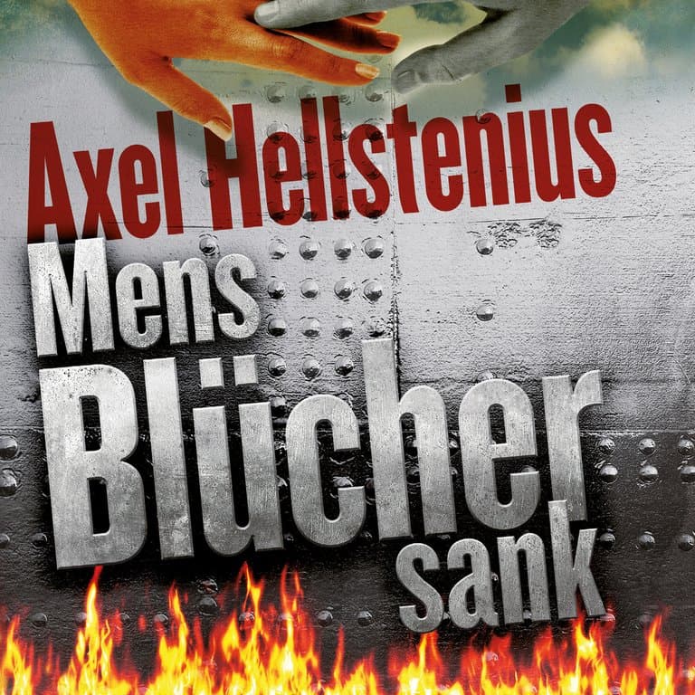 Omslag Mens Blücher sank av Axel Hellstenius (Lydbok)