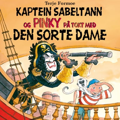 Omslag av "Kaptein Sabeltann og Pinky på tokt med Den Sorte Dame"