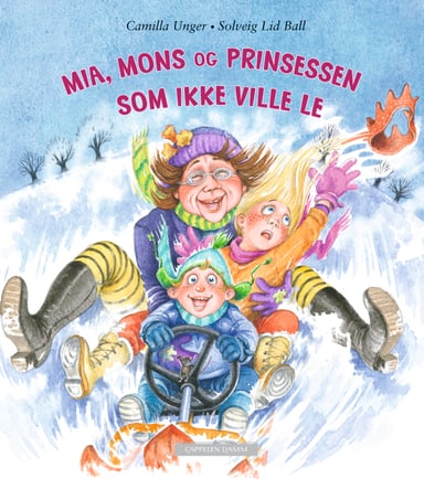 Omslag av "Mia, Mons og prinsessen som ikke ville le"