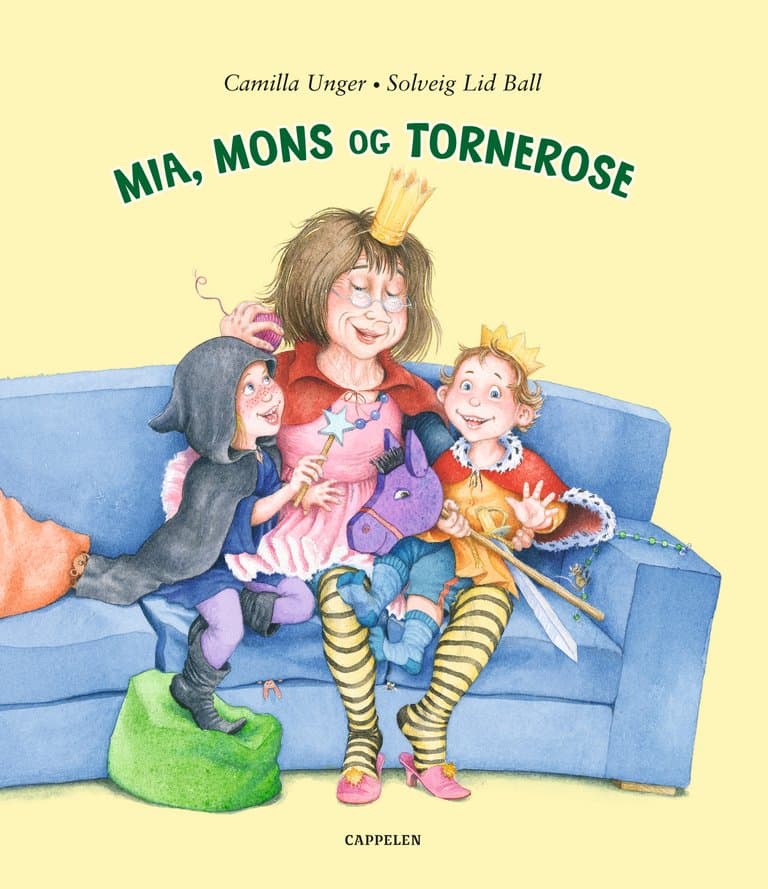 Omslag Mia, Mons og Tornerose av Camilla Unger (Innbundet)