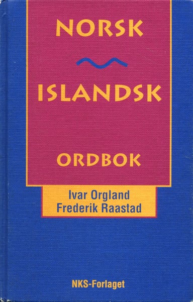 Omslag av "Norsk-Islandsk ordbok"
