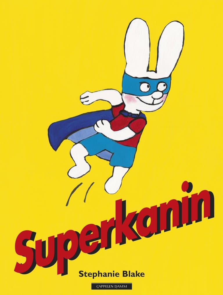 Omslag Simon: Superkanin av Stephanie Blake (Innbundet)