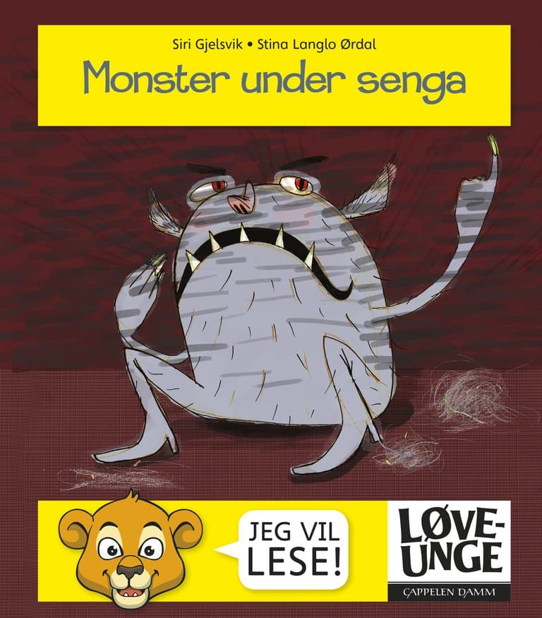 Omslag Løveunge - Monster under senga av Siri Gjelsvik (Ebok)