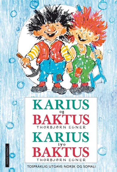 Omslag av "Karius og Baktus norsk/somali"