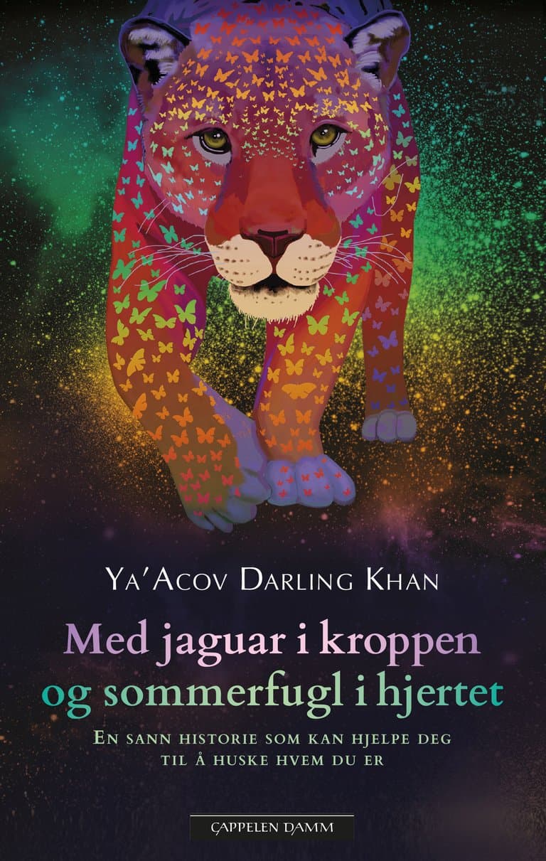 Omslag Med jaguar i kroppen og sommerfugl i hjertet av Ya´Acov Darling Khan (Ebok)