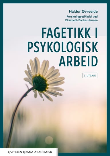Omslag av "Fagetikk i psykologisk arbeid"