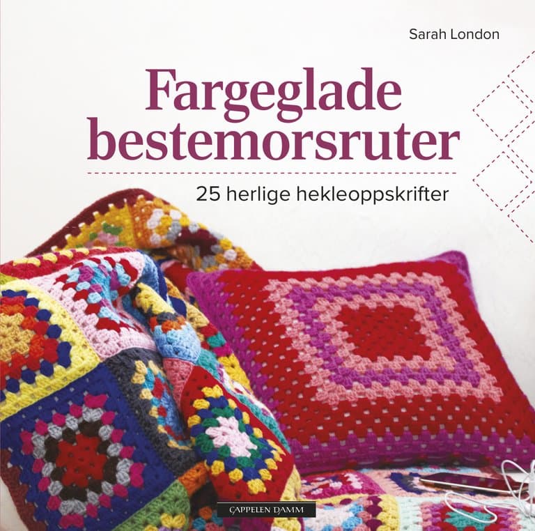 Omslag Fargeglade bestemorsruter av Sarah London (Innbundet)