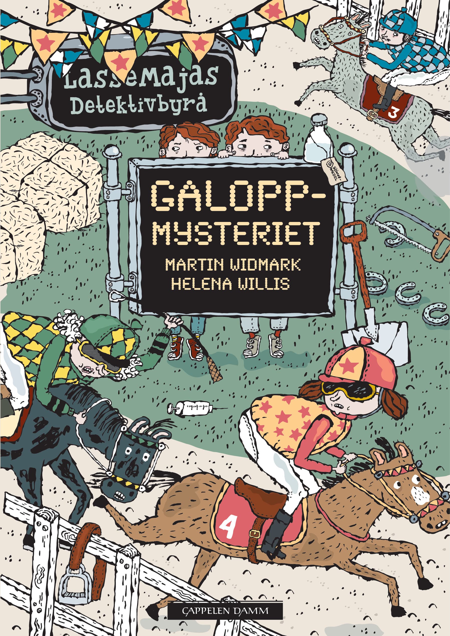 Omslag LasseMaja - Galoppmysteriet av Martin Widmark (Innbundet)