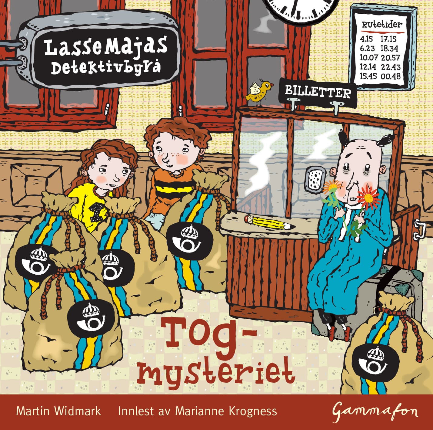 Omslag Togmysteriet av Martin Widmark (CD)