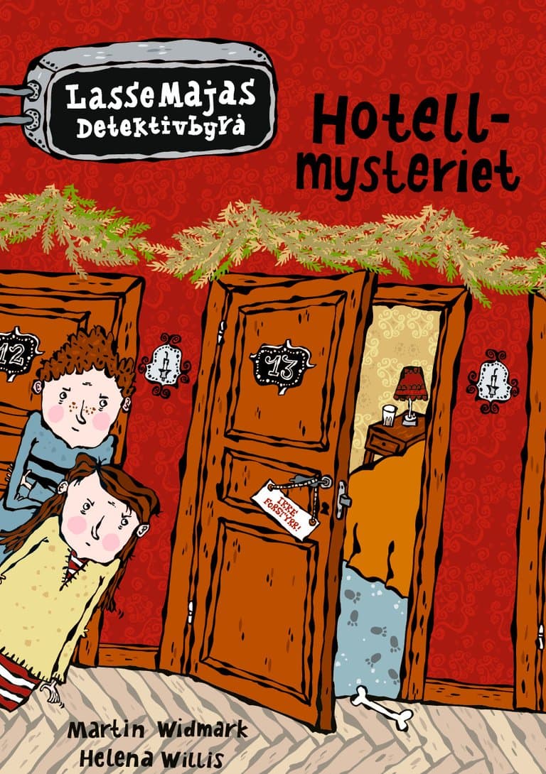 Omslag LasseMaja - Hotellmysteriet av Martin Widmark og Helena Willis (Innbundet)