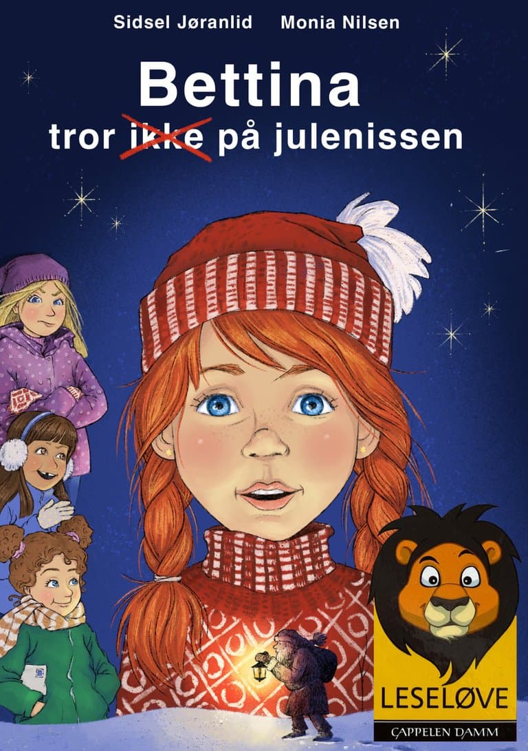 Omslag Leseløve - Bettina tror ikke på julenissen av Sidsel Jøranlid (Innbundet)