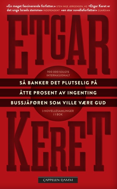 Omslag av "Så banker det plutselig på, Åtte prosent av ingenting & Bussjåføren som ville være Gud"