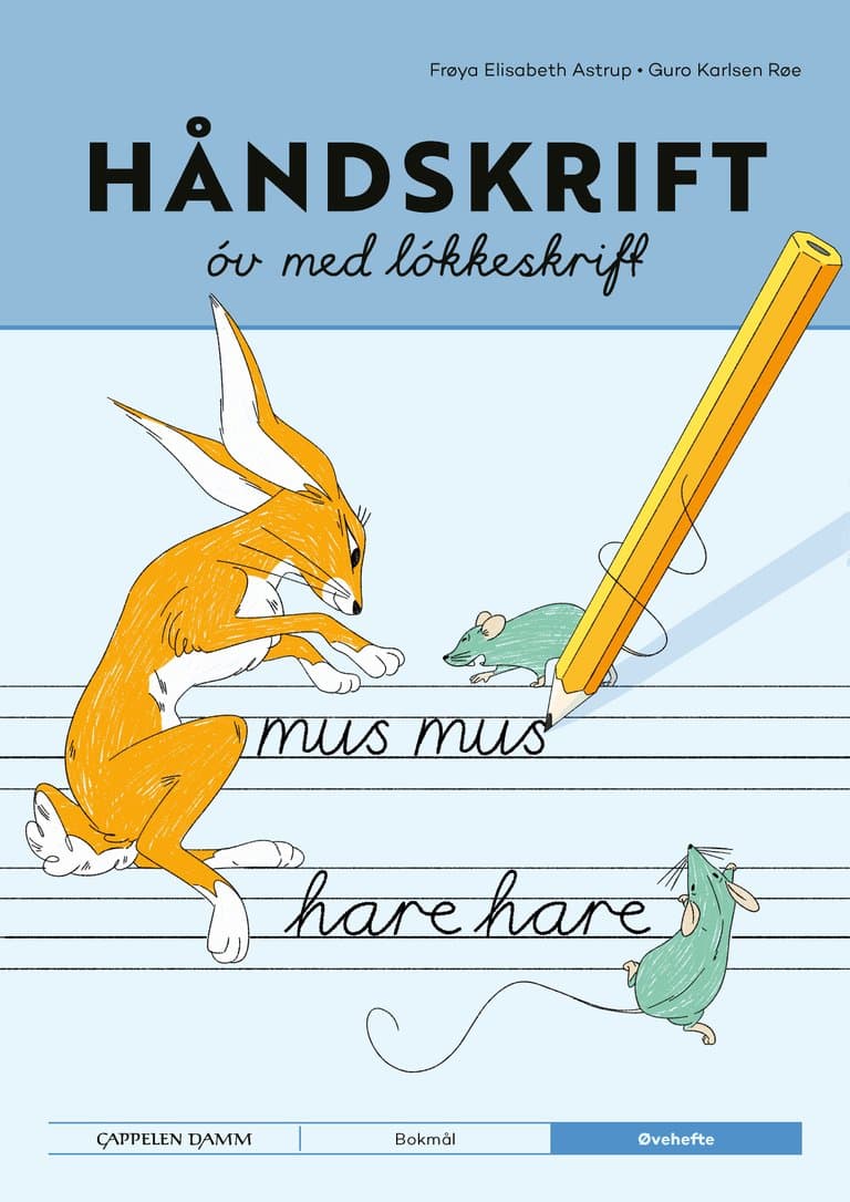 Omslag Håndskrift fra Cappelen Damm Løkkeskrift av Frøya Elisabeth Astrup og Guro Karlsen Røe (Heftet)