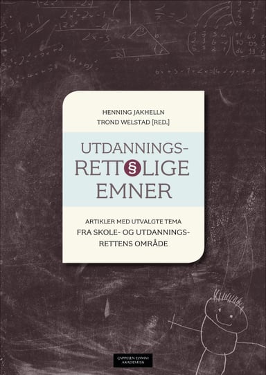 Omslag av "Utdanningsrettslige emner"