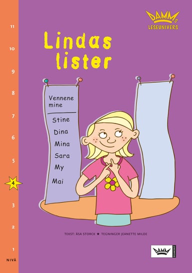 Omslag av "Damms leseunivers 1: Lindas lister"