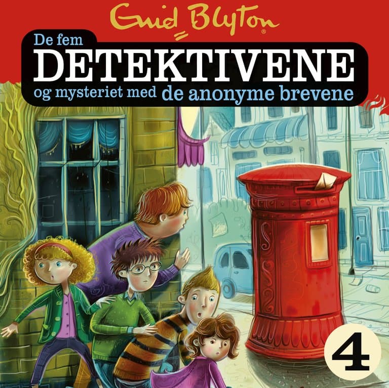 Omslag De fem detektivene og mysteriet med de anonyme brevene av Enid Blyton (Lydbok)