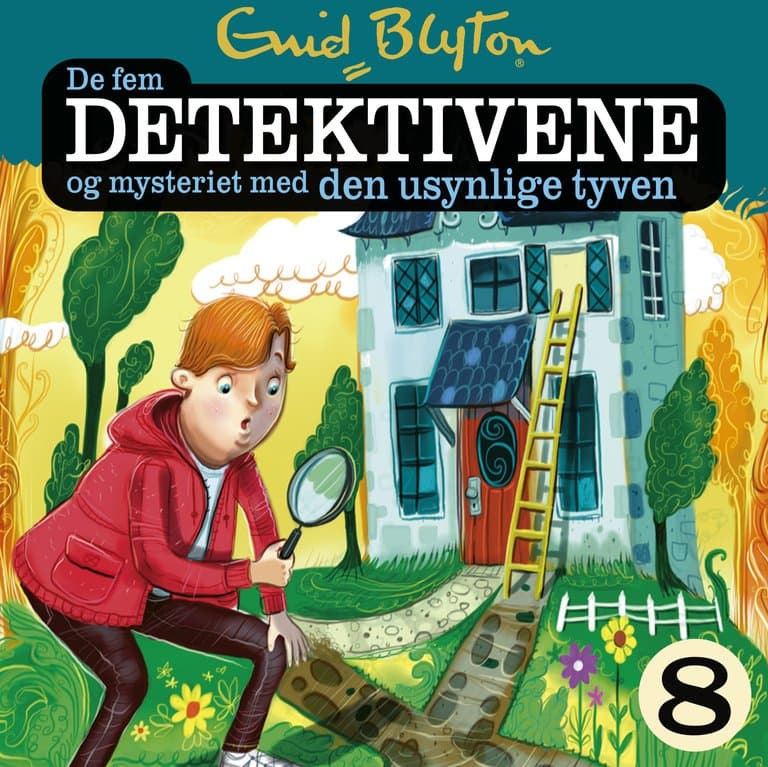 Omslag De fem detektivene og mysteriet med den usynlige tyven av Enid Blyton (Lydbok)