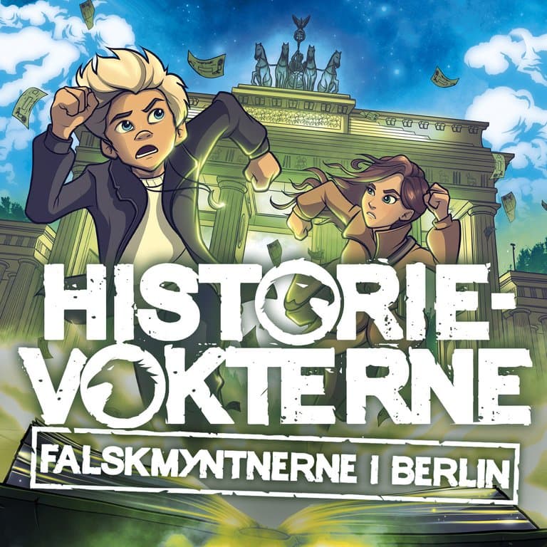 Omslag Falskmyntnerne i Berlin av Hanna og Jakob Blixt (Lydbok)