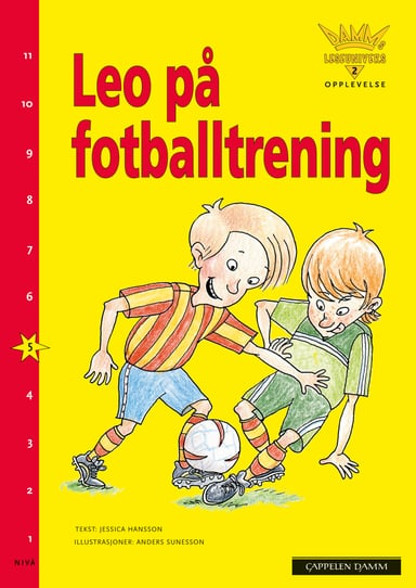 Omslag av "Damms leseunivers 2 Opplevelse: Leo på fotballtrening"