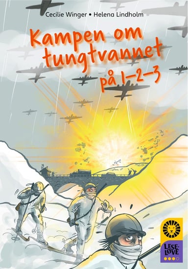 Omslag av "Leseløve nivå 3 - Kampen om tungtvannet på 1-2-3"