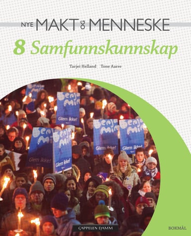 Omslag av "Nye Makt og Menneske 8 Samfunnskunnskap"
