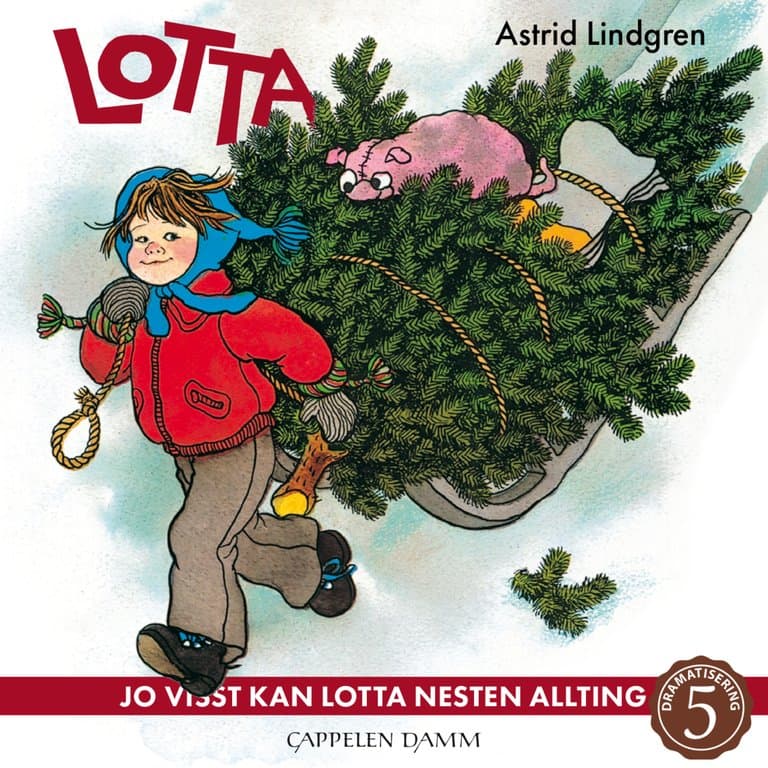 Omslag Jo visst kan Lotta nesten allting av Astrid Lindgren (Lydbok)