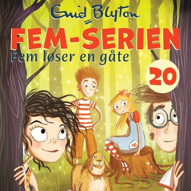 Omslag av "Fem løser en gåte"