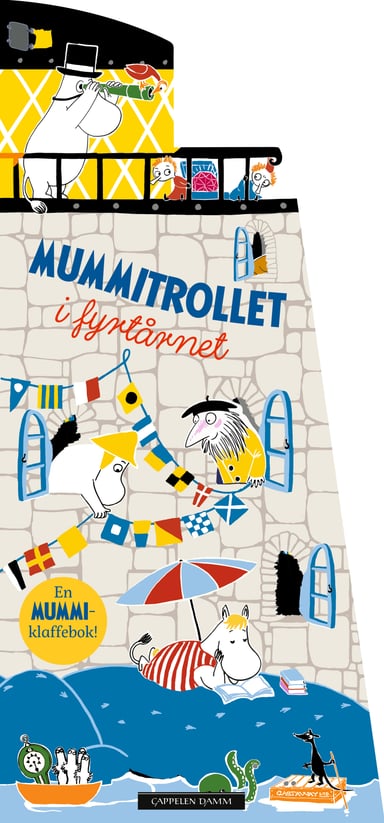 Omslag av "Mummitrollet i fyrtårnet"