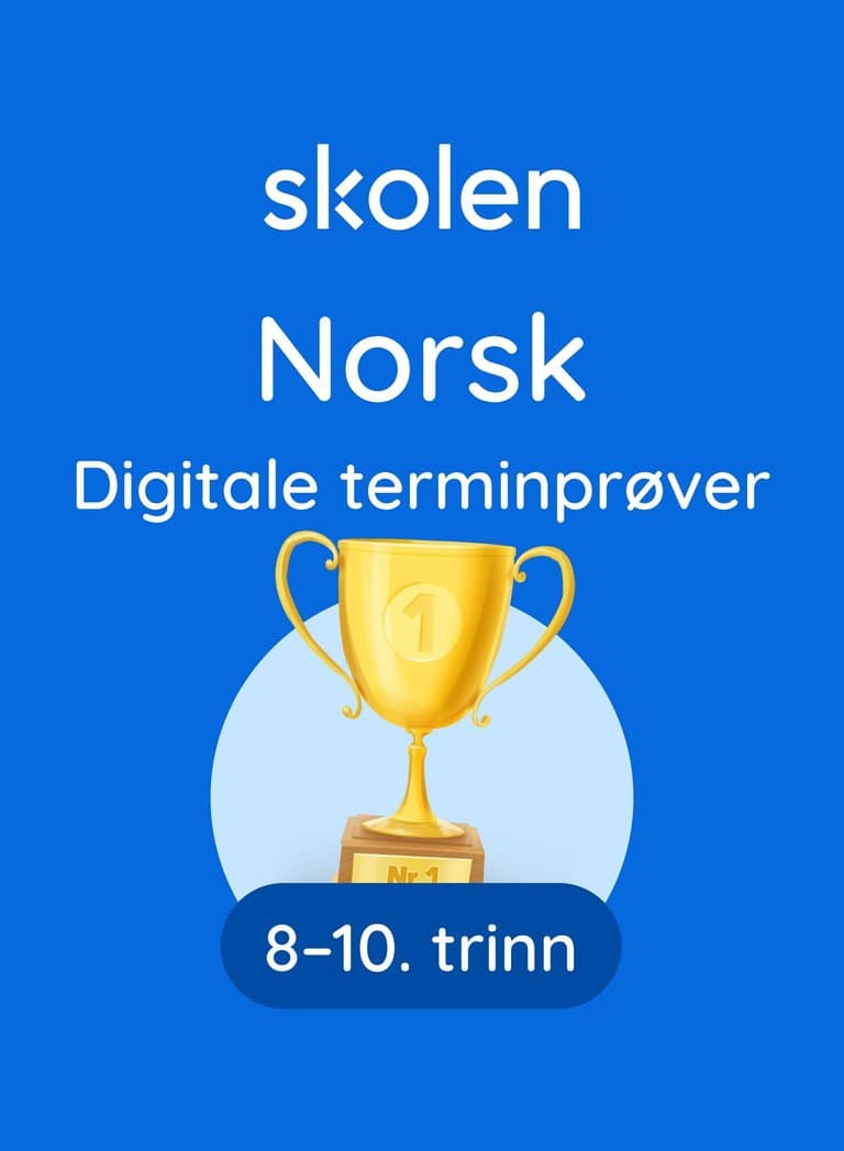 Omslag Digitale terminprøver i norsk våren 2026 (Digital tjeneste)