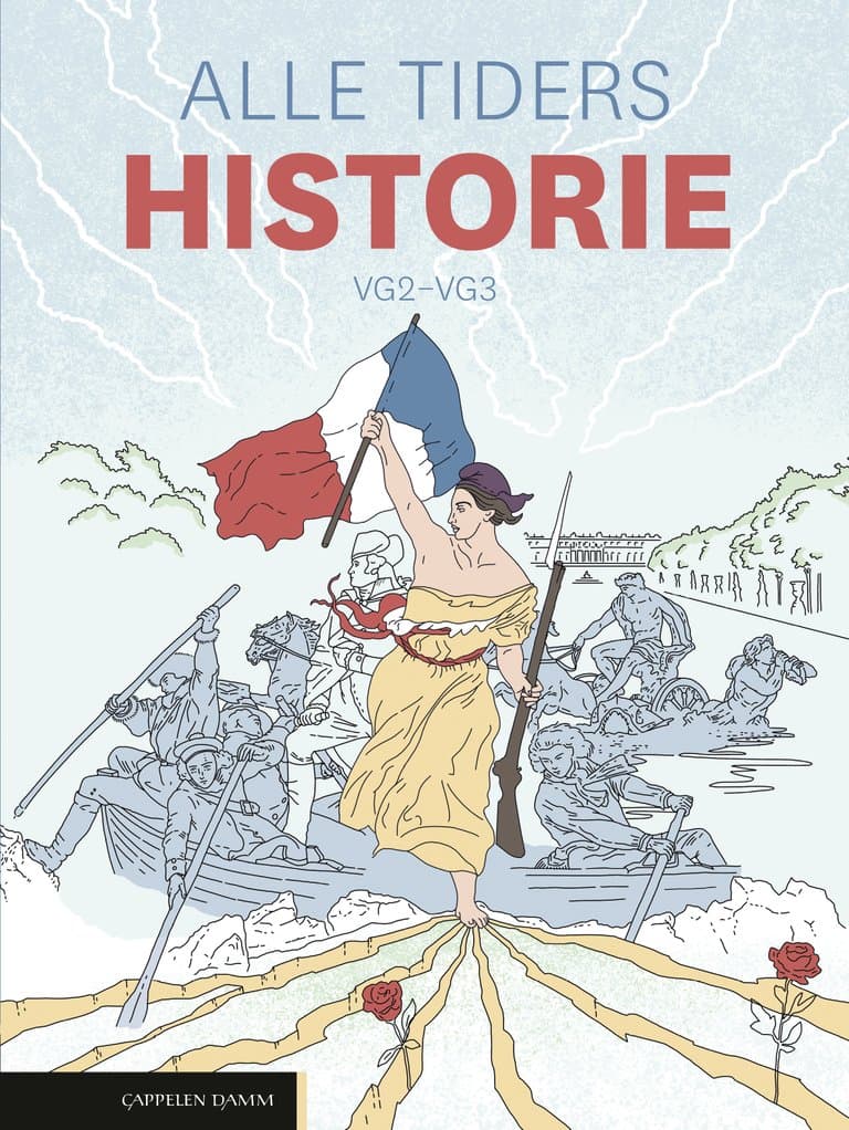 Omslag Alle tiders historie vg2-3 (2026) av Trond Heum, Tommy Moum, Ola Teige og Kåre Dahl Martinsen (Fleksibind)