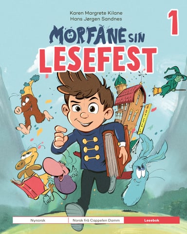 Omslag av "Morfane sin lesefest - Lesebok for 1. trinn"