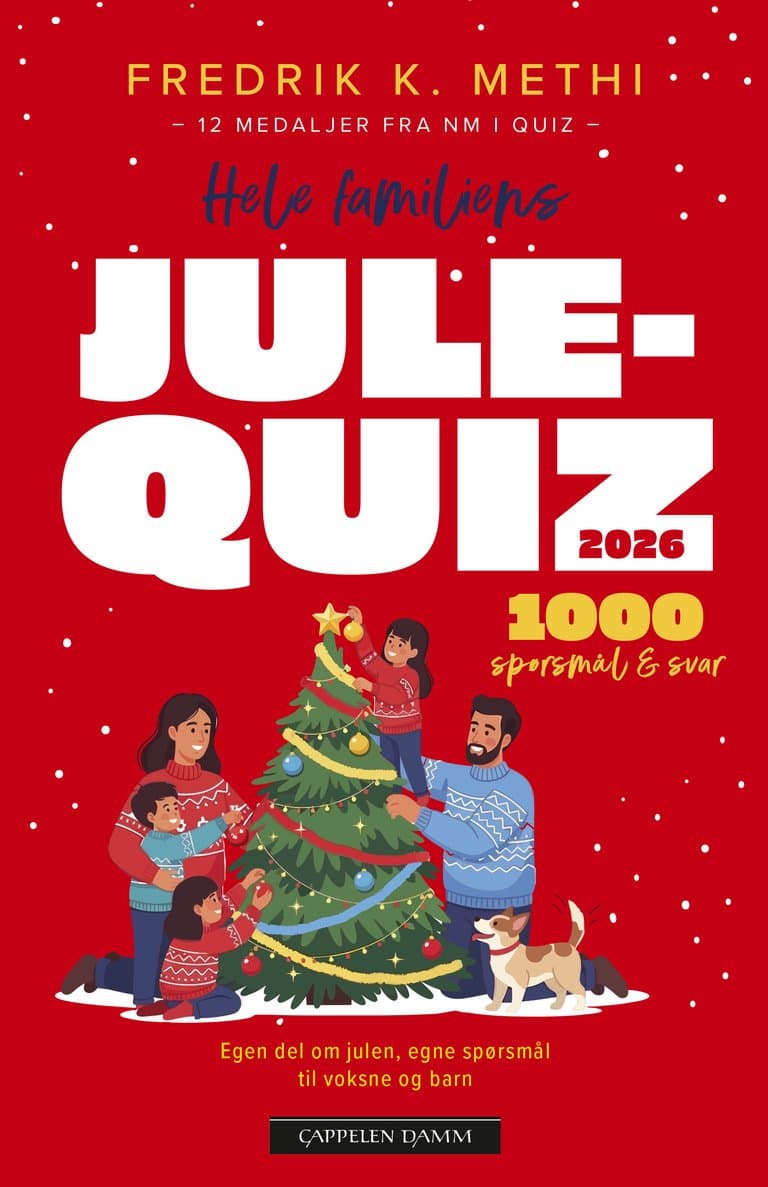 Omslag Hele familiens julequiz 2026 av Fredrik K. Methi (Heftet)