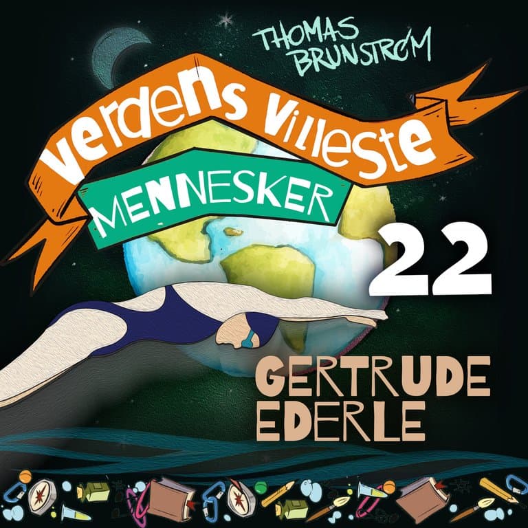 Omslag Gertrude Ederle - den utholdende svømmeren av Thomas Brunstrøm (Lydbok)