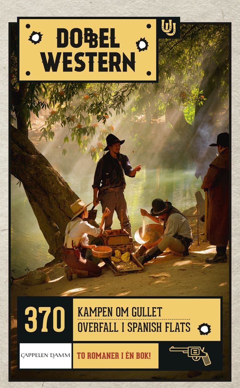 Omslag Kampen om gullet/Overfall i Spanish Flats av Steve Frazee og Brian Wynne (Heftet)
