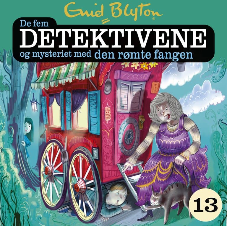 Omslag De fem detektivene og mysteriet med den rømte fangen av Enid Blyton (Lydbok)