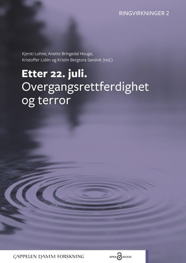Omslag av "Etter 22. juli. Overgangsrettferdighet og terror"