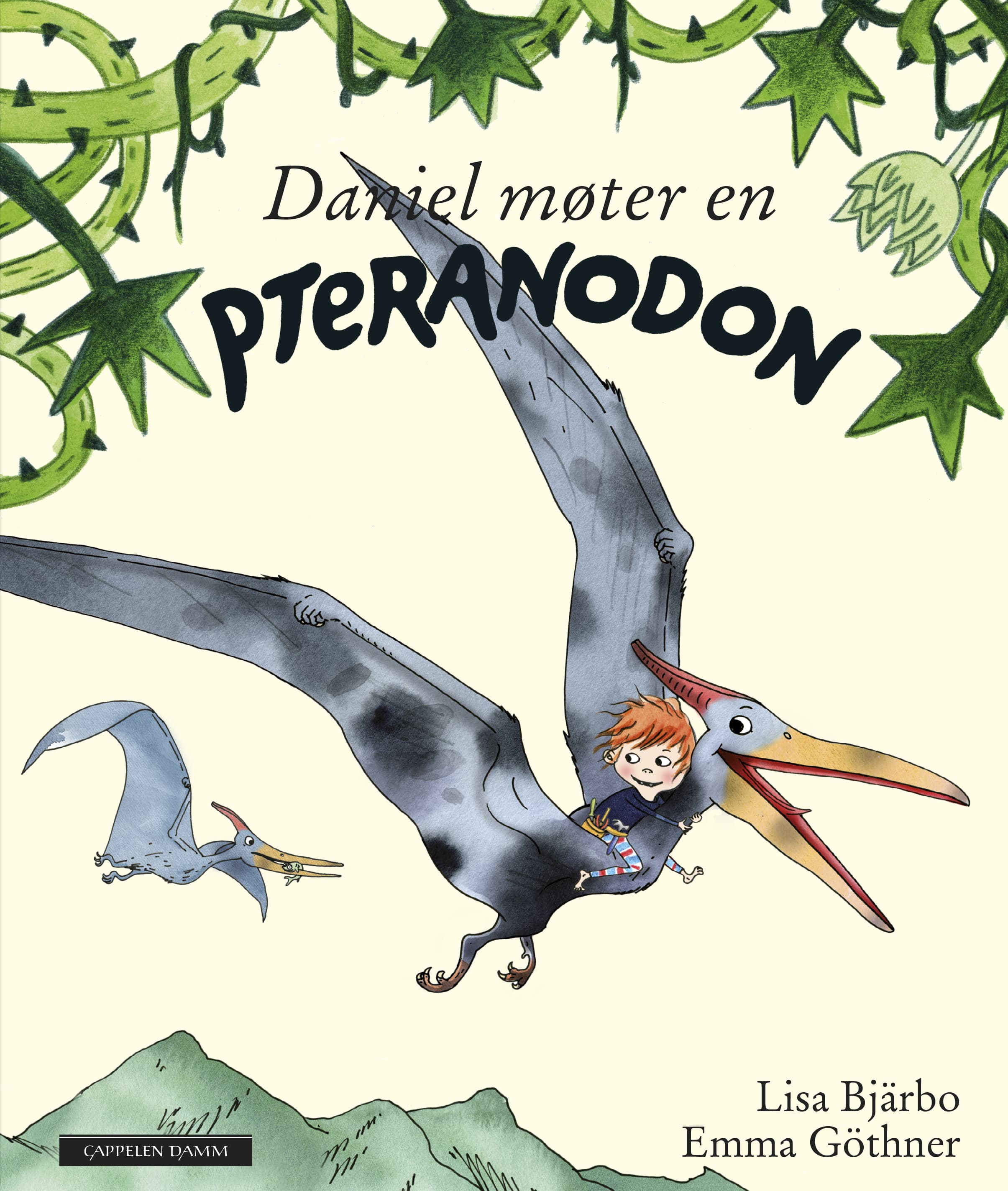 Omslag Daniel møter en Pteranodon av Lisa Bjärbo (Innbundet)