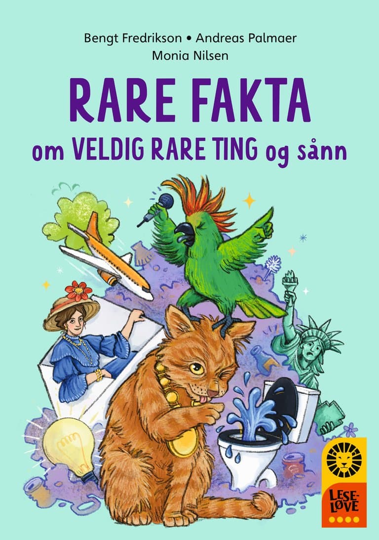 Omslag Leseløve nivå 4 - Rare fakta om veldig rare ting og sånn av Andreas Palmaer og Bengt Fredrikson (Ebok)